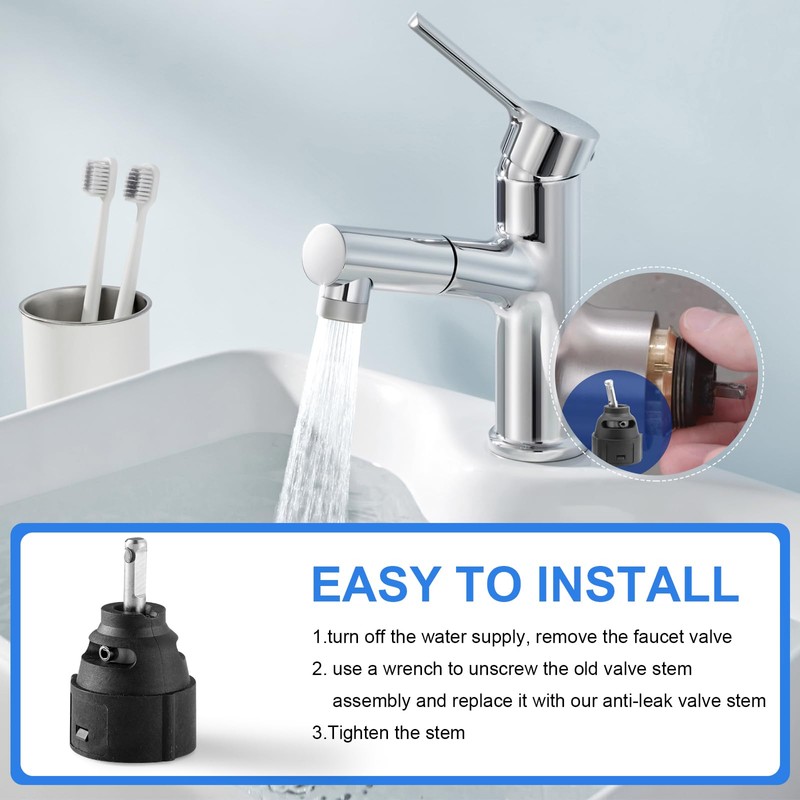 1255 Cartridge Replacement for Moen Single Handle Kitchen Lavatory Faucet,