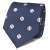 MENDEPOT - Corbata de béisbol con caja de color blanco