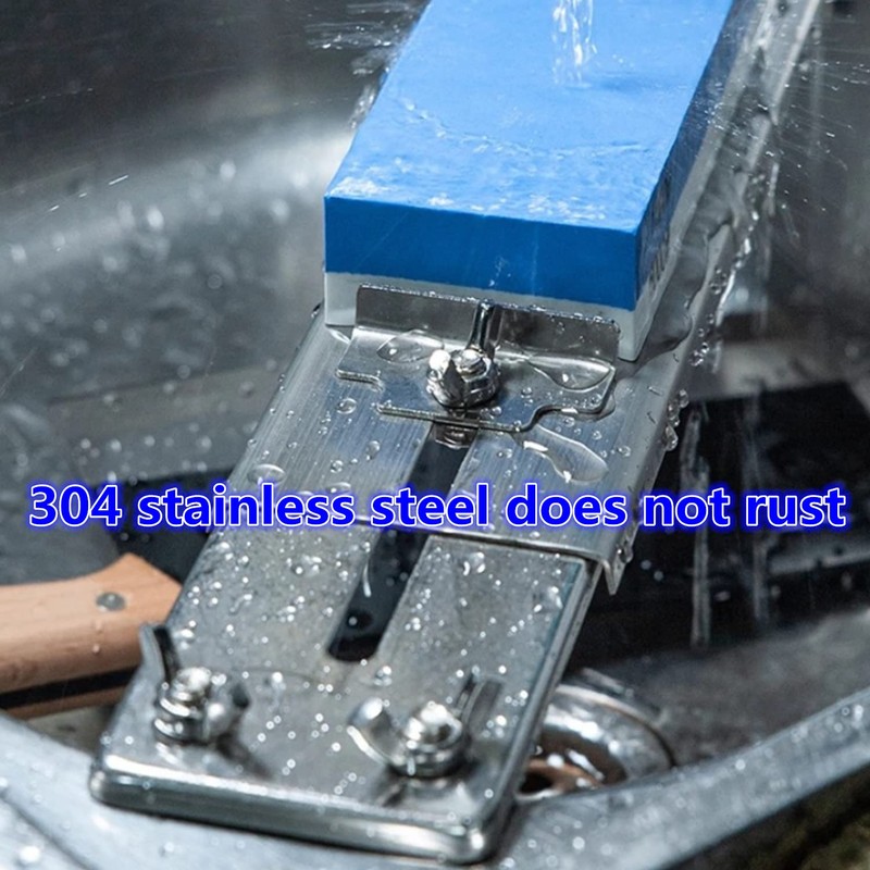 Meiyijia Sharpening Stone Holder Professional Whetstone Stainless Steel 304, Kitchen