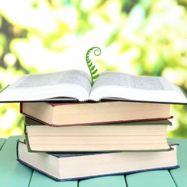 Genuine Fred Woodland Sprouts Fern Bookmarks, Set of Two, Green, Thin Flexible Silicone, Fun Stocking Stuffer, Gift for Book Lovers, Teachers, Back to School