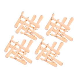 NOLITOY 50pcs Mini Baseball Bats Keychains Unfinished Wooden Charms Sports Keyring for Diy Decorations Valentine Day