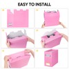 BALEINE File Organizer Box, Cardboard File Folder Organizer with Handle