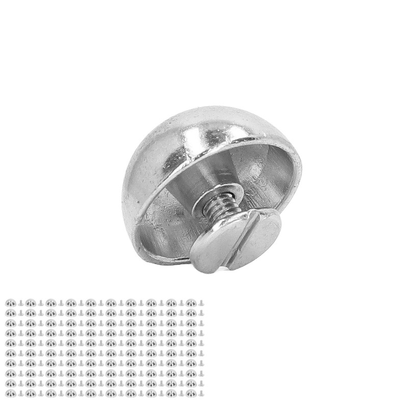 100 Sets Mushroom Rivet 12mm High Hardness Round Head Leather