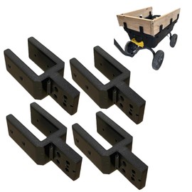 Garden cart Sidewall Attachments (Black (Set of 4))