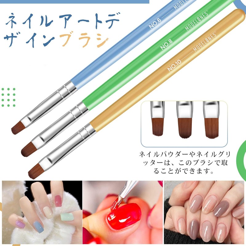 Modelones Nail Brush, Nail Brush Set, Nail Art Brush Set,