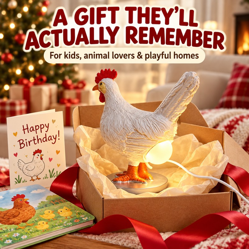 Cute Chick LED Night Light for Kids – 20cm Animal