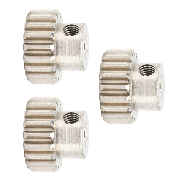 3PCS Metal Motor Gears with Set Screws M0.6 Module 3.175mm