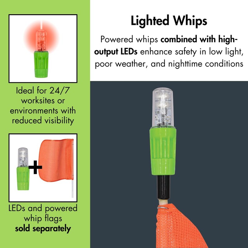 Checkers Heavy Duty Powered Threaded Hex 12" Orange with White