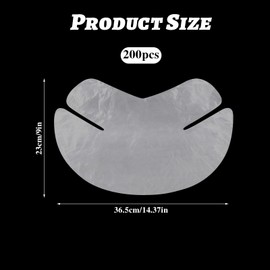 200 Sheet Disposable Neck Wrinkle Mask for Lock in Moisture Plastic Neck Mask Paper Sheets Wrapped Cling Mask Cover Film Patches Neck Tightening Mask for DIY Skin Care Moisturizing Firming