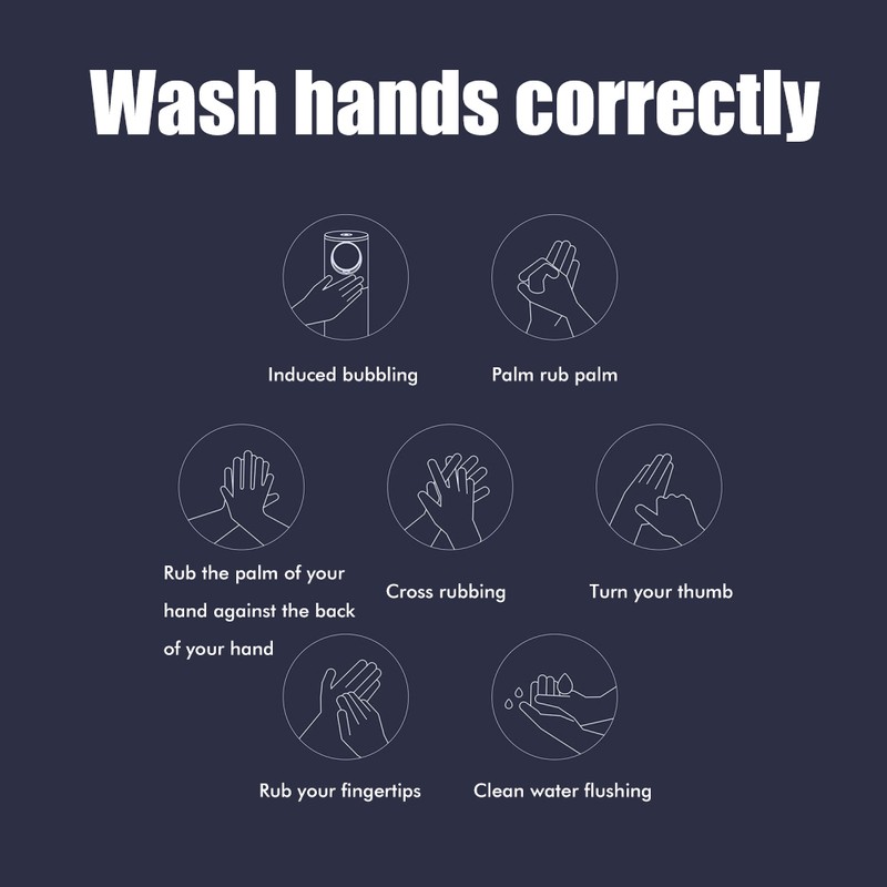 Automatic Soap Dispenser with Temperature Display Non Contact Induction Foam