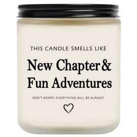 New Beginnings Gifts for Women Men, New Job Gifts for Women, Going Away Gifts for Friends Coworker, Divorce Gifts for Women, Lavender Scented Candle 7oz
