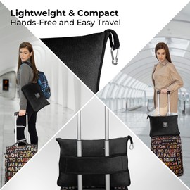 BOACAY 飛行機や車用の柔らかくて暖かい旅行用ブランケット - 女性、男性、子供にとっての長距離フライトの必需品 - 持ち運びに便利なスーツケースベルトとバックパッククリップ付きのコンパクトな枕