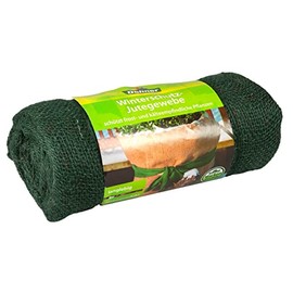 Dehner Winter Protection with Decoration Jute Fabric Bag Approx. 105 x 300 cm Green