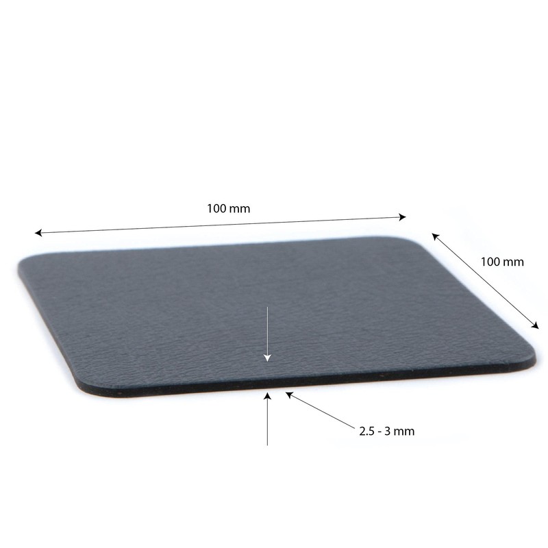 Coaster Set of 6 Slate Grey Coasters (10cm x 10cm).