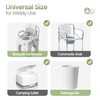 AKIMRABY Commode Liners with Absorbent Pads, 100 Bags & 40