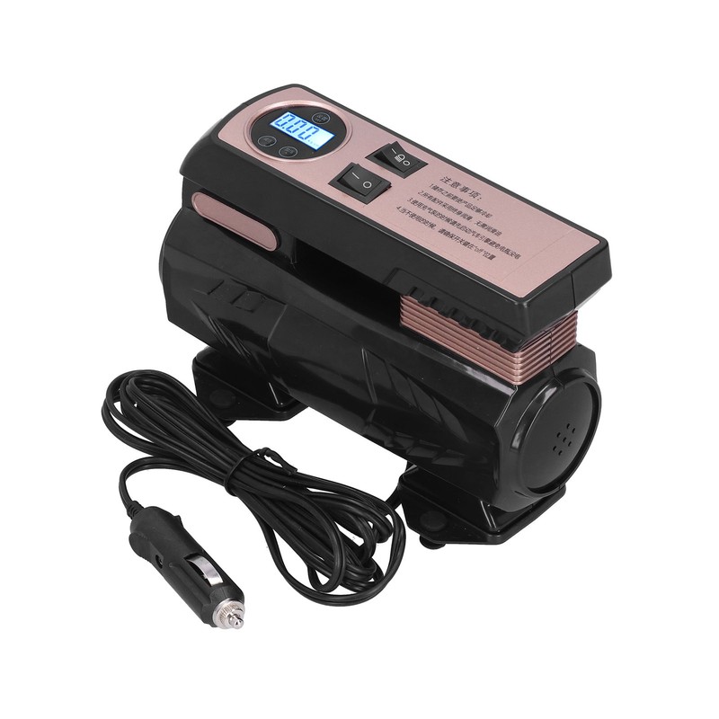 Portable Auto Air Pump Compressor Tire Inflating Tool with 3