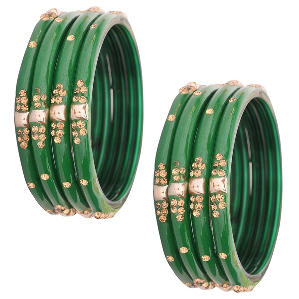 NMII Glass with Zircon Gemstone Or Beads Studded worked Glossy