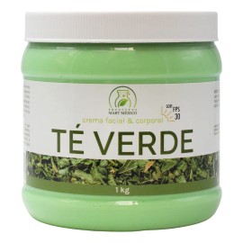 Crema Facial Productos Mart Mexico Té Verde con Filtro Solar SPF30 1kg