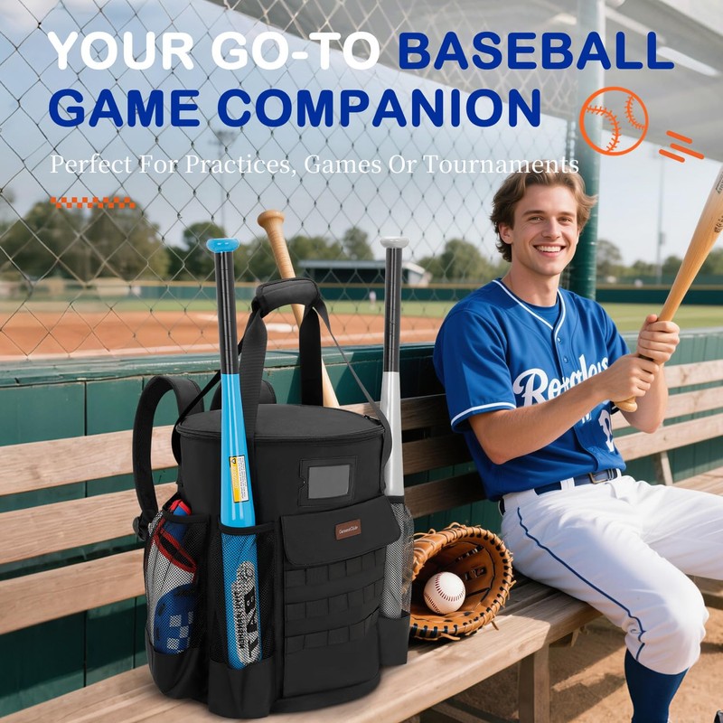 Baseball Bucket Backpack for 6 Gallon Bucket, Durable Softball Coaches