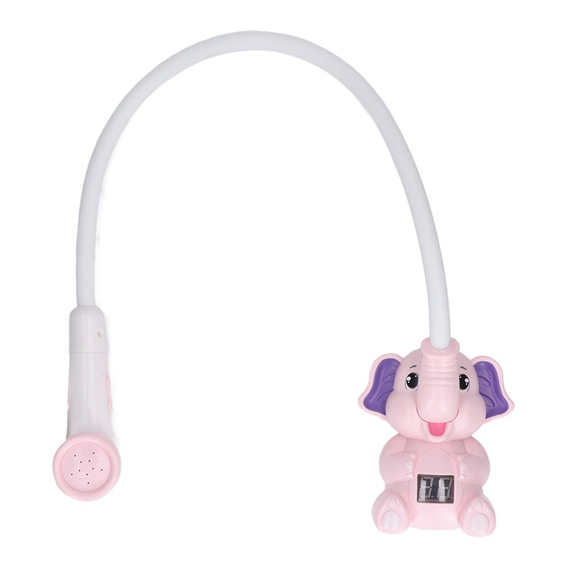 Baby Bath Shower Head with Thermometer Animal Shaped IPX7 Waterproof