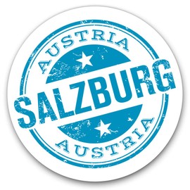 Vinyl Stickers (Set of 2) 10cm - Salzburg Austria Decals for Laptops,Tablets,Luggage,Scrap Booking,Fridges, 10603