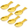 6 Pack 9.85 x 3.74 Inch Stainless Steel Spoon Rest,