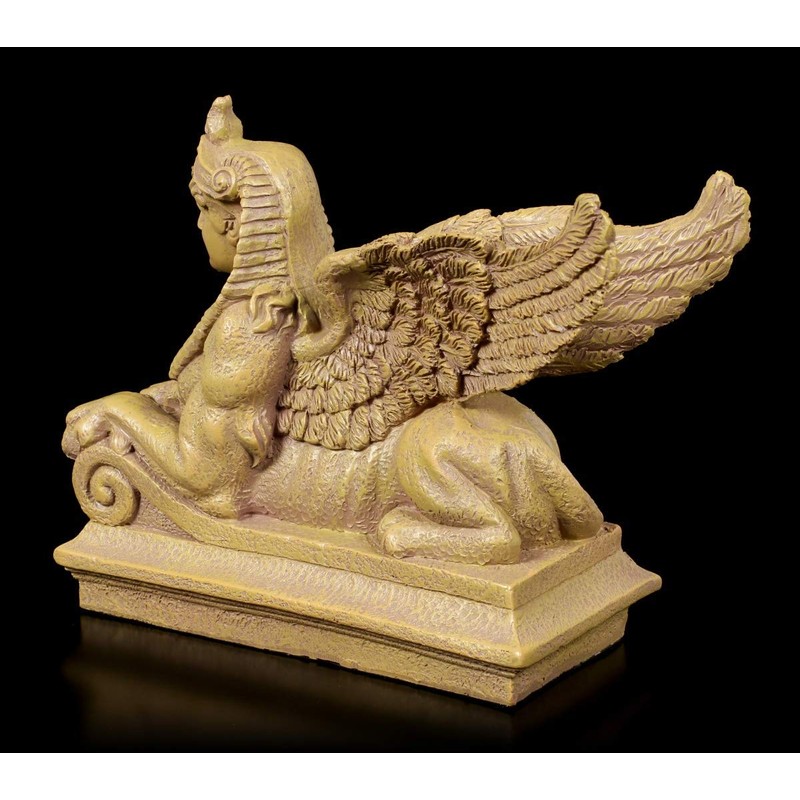 Winged Sphinx Figurine - Ptolemaic | Decorative Figurine, Hand Painted