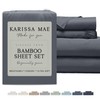 KARISSA MAE Cooling Bamboo Viscose King Sheet Set | 100%