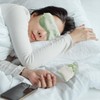 Bojueshaw Blackout Sleep Mask,Silk Eye Mask with Adjustable Strap,Ultra Soft