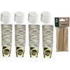 ARBUTUS 48 Disposable Cardboard Coffee Cups 4oz with 48 Plastic