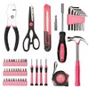 50-Piece Pink Tool Set for Women, Household Small Tool Set