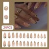 WAFOLOZE Nails Press on, Almond Press on Nails Medium Girls