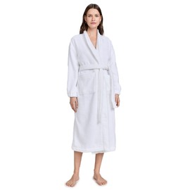 Lunya Women's Spa Terry Robe, Sincere White, M