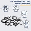 sourcing map 6# Spring Lock Washer, 304 Stainless Steel Split