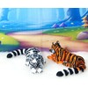 2pcs 3D Printed Tiger, Animal Creature Flexible Tiger Toys, 6.5
