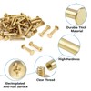 INCREWAY 50 Sets Binding Chicago Screws, 5mm x 18mm Brass