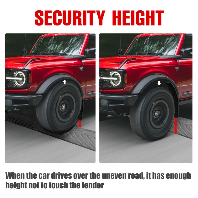 Mabett Mud Flaps for Ford Bronco Accessories 2021 2022 2023