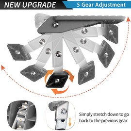 TOOENJOY Universal Car Door Step with 5 Gear Adjustment/No Assembly, Easy Access to Rooftop with Both Feet