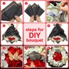 Gilprop 127 Pcs Graduation Money Flower Bouquet Kit, 10 Sheets