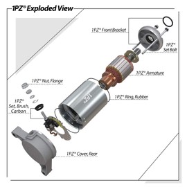 1PZ MS3-Y05 Starter Motor Replacement for Yamaha Raptor 350 Warrior 350 YFM350 Big Bear 350 Kodiak 400 1993-2002 YFM400 Yamaha 350 1987-2013 1YW-81800-50 1UV-81800-50 Olifant