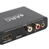 Audio Extractor, EARC Audio Converter to HDMI Optical/SPDIF L/R 3.5mm
