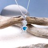 Tuscany Silver Women's Sterling Silver 3 mm Heart Blue Cubic