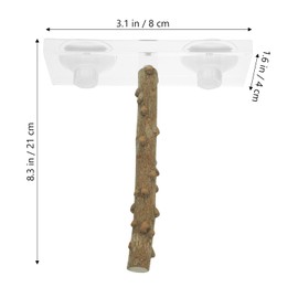 iplusmile Bird Perch for Cage: Budgie Grinding Climbing Toy Playground for Window Bath Car Travel - Bird Cage Accessories for Parakeet Cockatiel Conure Budgie Lovebirds