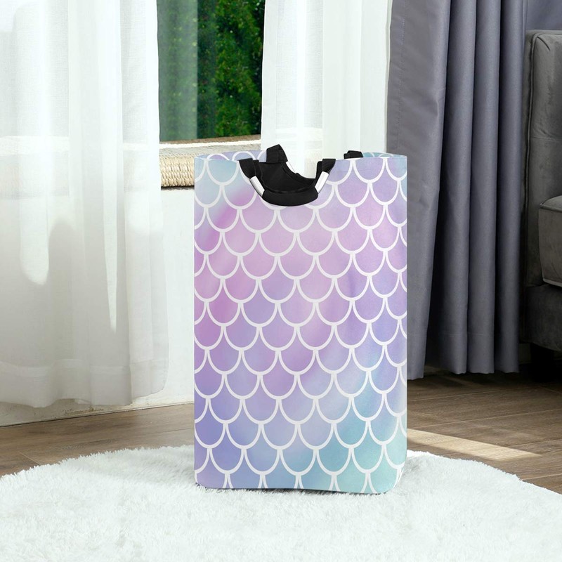 Blueangle Cesta de lavandería plegable de tela Oxford para ropa