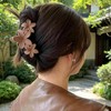 ヘアクリップ バレッタ 6点セット フラワーデザイン 髪留め 滑り止め 頭皮が痛くない おしゃれ まとめ髪 髪飾り