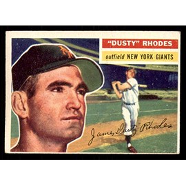 1956 Topps #50B Dusty Rhodes White Backs Excellent NY Giants
