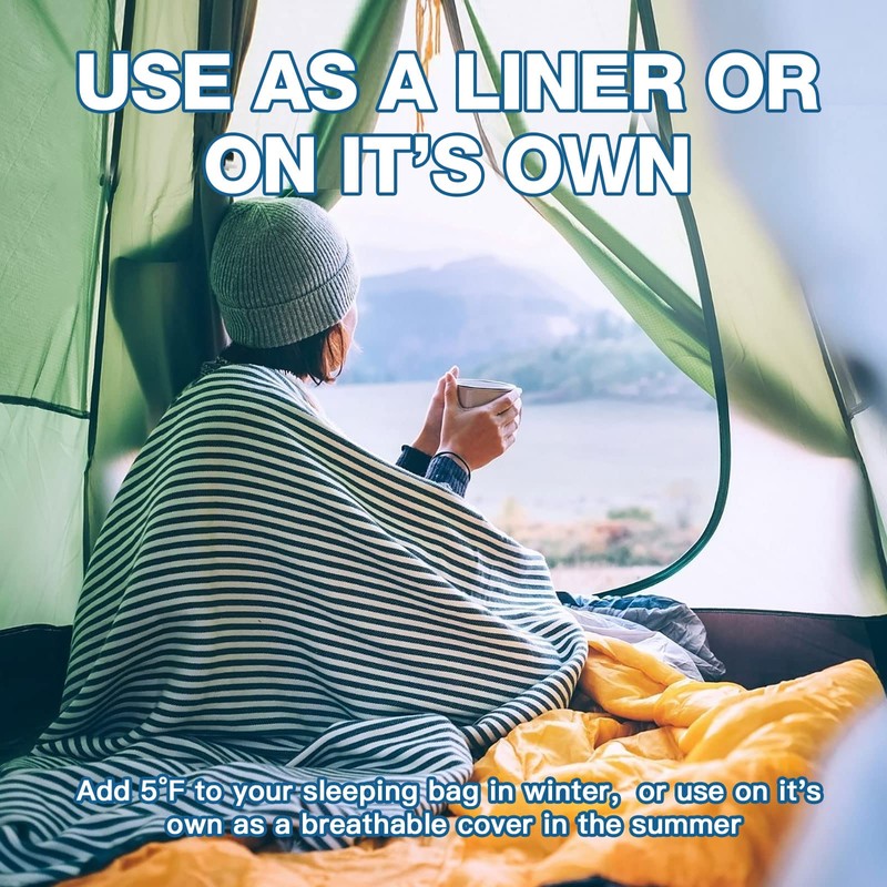 JAICOM Hut Sleeping Bag, Ultralight Silk Sleeping Bag for Travel,