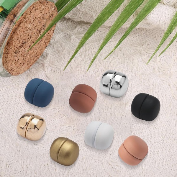 8pcs Strong Magnetic Scarf Clips for Women – No-Snag Pinless