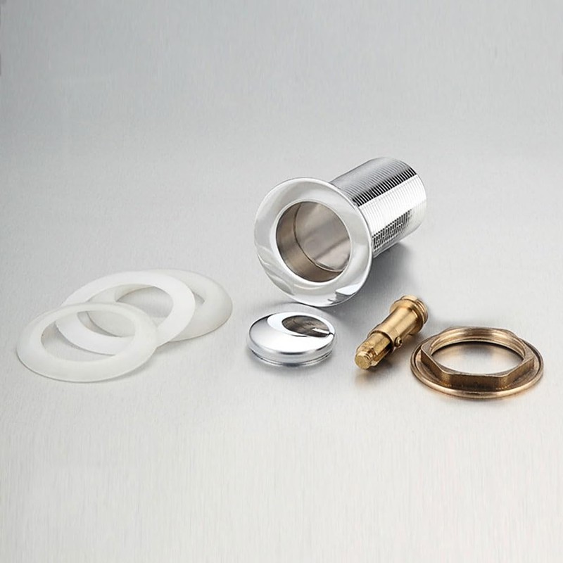 Antfly Sink Drain Fitting with Overflow, Universal Pop-Up Valve for