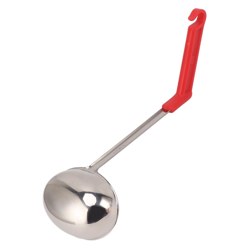 Soup Ladle Stainless Steel Anti Scald Multifunctional Curved Handle Kitchen